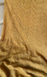 将图像加载到图库查看器中, Women's Lakhnavi Handcrafted Viscose Georgette Unstitched Chikankari Full Suit Material - HONC0325146