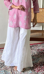 Load image into Gallery viewer, Ishani Women's Lakhnavi Handcrafted Mul Chanderi Chikankari Top - HONC0325406