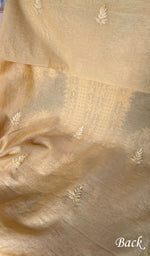 将图像加载到图库查看器中, Women's Lakhnavi Handcrafted Mul Chanderi Chikankari Full Suit Material - HONC0260946