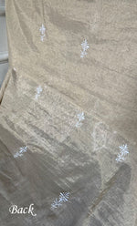 将图像加载到图库查看器中, Women's Lakhnavi Handcrafted Tissue Chanderi Unstitched Chikankari Kurta And Dupatta Set - HONC0328101