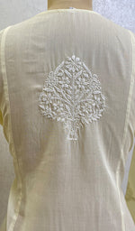Load image into Gallery viewer, Zoyaa Women's Lucknowi Handcrafted Cotton Chikankari Kurti - HONC0164379