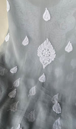 将图像加载到图库查看器中, Women's Lucknowi Handcrafted Faux-Georgette Chikankari Suit Material - HONC0263105