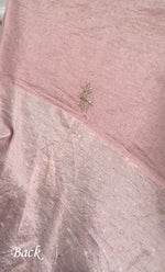 Load image into Gallery viewer, Women's Lakhnavi Handcrafted Mul Chanderi Unstitched Kurta And Dupatta Set - HONC0289416