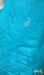 Load image into Gallery viewer, Women's Lakhnavi Handcrafted Mul Chanderi Unstitched Kurta And Dupatta Set - HONC0250077