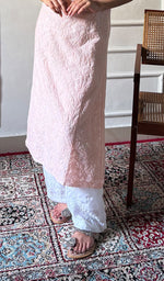 Load image into Gallery viewer, Women's Lakhnavi Handcrafted Cotton Chikankari Kurti - HONC0325762