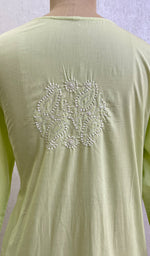 将图像加载到图库查看器中, Sufiyani Women's Lucknowi Handcrafted Mul Cotton Chikankari Kurti - HONC0161338