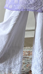 将图像加载到图库查看器中, Women's Lucknowi Handcrafted Cotton Chikankari Palazzo - HONC0346674