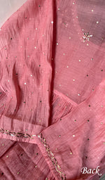 Load image into Gallery viewer, Women's Lakhnavi Handcrafted Mul Chanderi Semi - Stitched Kurta And Dupatta Set - HONC0268225