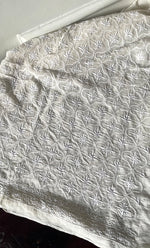 将图像加载到图库查看器中, Lucknowi Handcrafted Pure Silk Georgette Chikankari Unstitched Men's Kurta Fabric - HONC0313305