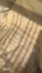 将图像加载到图库查看器中, Women's Lakhnavi Handcrafted Tissue Chanderi Unstitched Kurta And Dupatta Set - HONC0284690