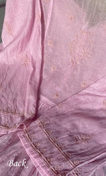 将图像加载到图库查看器中, Women's Lakhnavi Handcrafted Mul Chanderi Semi - Stitched Kurta And Dupatta Set - HONC0303412