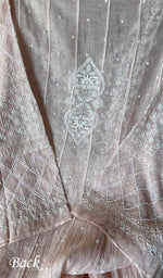 Load image into Gallery viewer, Maira Women's Lakhnavi Handcrafted Mul Chanderi Semi - Stitched Anarkali And Dupatta Set - HONC0298068