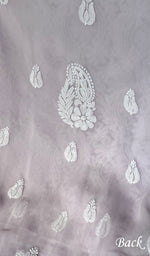 将图像加载到图库查看器中, Women's Lucknowi Handcrafted Faux-Georgette Chikankari Suit Material - HONC0263424