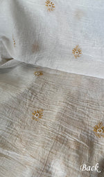 Load image into Gallery viewer, Women's Lakhnavi Handcrafted Mul Chanderi Unstitched Kurta And Dupatta Set - HONCO287714