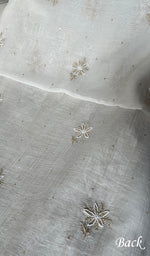 Load image into Gallery viewer, Women's Lakhnavi Handcrafted Mul Chanderi Unstitched Kurta And Dupatta Set - HONC0277054