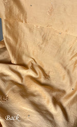 Load image into Gallery viewer, Baseema Women's Lucknowi Handcrafted Chanderi Silk Chikankari Full Suit Material - HONC0290029