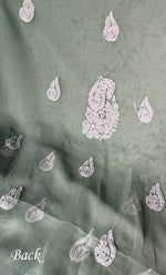 Load image into Gallery viewer, Women's Lucknowi Handcrafted Faux-Georgette Chikankari Suit Material - HONC0263405