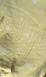 将图像加载到图库查看器中, Women's Lakhnavi Handcrafted Maheshwari Mul Chanderi Unstitched Kurta And Dupatta Set - HONC0275138