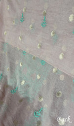 Load image into Gallery viewer, Women's Lakhnavi Handcrafted Mul Chanderi Semi - Stitched Kurta And Dupatta Set - HONC0321897