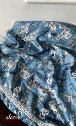 将图像加载到图库查看器中, Women's Lakhnavi Handcrafted Cotton Chikankari Unstitched Kurti Fabric - HONC0315337