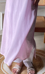 将图像加载到图库查看器中, Rooh Women's Lucknowi Handcrafted Modal Cotton Chikankari Kurti - HONC0264937