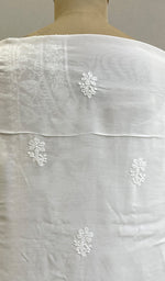将图像加载到图库查看器中, Women's Lakhnavi Handcrafted Muslin Chikankari Kurta And Dupatta Set -  HONC0202596