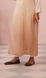 将图像加载到图库查看器中, Safiya Women's Lakhnavi Handcrafted Viscose Georgette Chikankari Kurti - HONC0574952