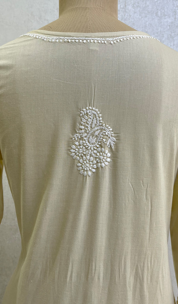 Gulnaaz Women's Lucknowi Handcrafted Mul Cotton Chikankari Kurti - HONC0161269