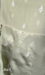 Load image into Gallery viewer, Women's Lakhnavi Handcrafted Mul Chanderi Unstitched Kurta And Dupatta Set - HONC0284727