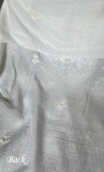 Load image into Gallery viewer, Women's Lakhnavi Handcrafted Mul Chanderi Unstitched Kurta And Dupatta Set- HONC0310193