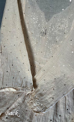 Load image into Gallery viewer, Women's Lakhnavi Handcrafted Tissue Chanderi Semi-Stitched Kurta And Dupatta Set - HONC0312998