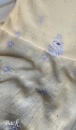 Load image into Gallery viewer, Firdauz Women's Lakhnavi Handcrafted Mul Chanderi Kurta And Dupatta Set - HONC0295594