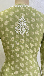 Load image into Gallery viewer, Women's Lakhnavi Handcrafted Modal Cotton Chikankari Kurta And Palazzo Set - HONC0153856