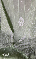 Load image into Gallery viewer, Women's Lakhnavi Handcrafted Mul Chanderi Semi - Stitched Anarkali And Dupatta Set - HONC0305931