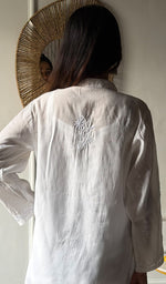Load image into Gallery viewer, Bhumika Women's Lakhnavi Handcrafted Cotton Chikankari Top - HONC0346332