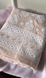 将图像加载到图库查看器中, Women's Lakhnavi Handcrafted Cotton Chikankari Suit Material - HONC0274448
