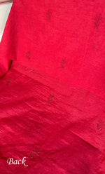 将图像加载到图库查看器中, Women's Lakhnavi Handcrafted Mul Chanderi Unstitched Chikankari Full Suit Material - HONC0319530