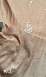 Load image into Gallery viewer, Women's Lakhnavi Handcrafted Mul Chanderi Unstitched Kurta And Dupatta Set- HONC0312988