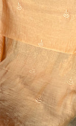 将图像加载到图库查看器中, Jazba Women's Lakhnavi Handcrafted Mul Chanderi Unstitched Kurta And Dupatta Set - HONC0295034