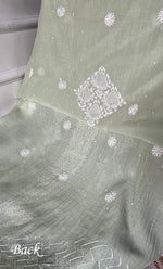 Load image into Gallery viewer, Women's Lakhnavi Handcrafted Maheshwari Mul Chanderi UnStitched Kurta And Dupatta Set - HONC0301247