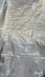 将图像加载到图库查看器中, Women's Lakhnavi Handcrafted Tissue Chanderi Chikankari Kurta Dupatta Set - HONC0271953