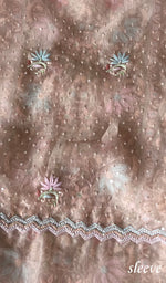 将图像加载到图库查看器中, Women's Lucknowi Handcrafted Pure Organza Silk Chikankari Kurta Dupatta Set - HONC0274457