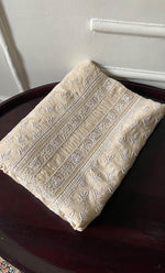 将图像加载到图库查看器中, Lucknowi Handcrafted Munga Silk Unstitched Chikankari Unisex Kurta Fabric - HONC0330257