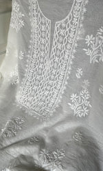 Load image into Gallery viewer, Women's Lakhnavi Handcrafted Mul Chanderi Unstitched Kurta And Dupatta Set- HONC0319539