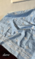 将图像加载到图库查看器中, Lucknowi Handcrafted Chanderi Silk Chikankari Unstitched Unisex Kurta Fabric - HONC0327452