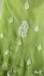 将图像加载到图库查看器中, Women's Lucknowi Handcrafted Faux-Georgette Chikankari Suit Material - HONC0263013