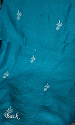 Load image into Gallery viewer, Women's Lakhnavi Handcrafted Munga Silk Chikankari Kurta And Dupatta Set- HONC0279953