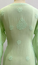 Load image into Gallery viewer, Women's Lucknowi Handcrafted Viscose Georgette Chikankari Top - HONC0161562