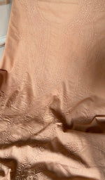 Load image into Gallery viewer, Women's Lakhnavi Handcrafted Cotton Unstitched Kurta And Dupatta Set - HONC0362874