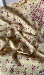 将图像加载到图库查看器中, Women's Lakhnavi Handcrafted Maheshwari Mul Chanderi Kurta And Dupatta Set - HONC0172456
